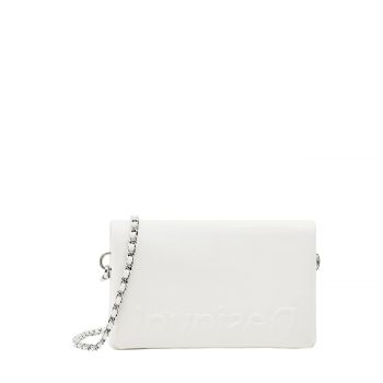 Mini half-logo crossbody bag