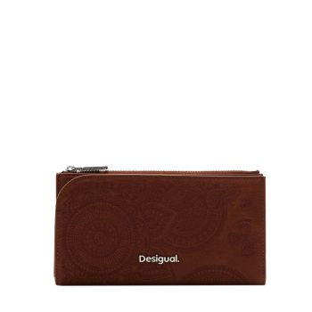 Large embroidered wallet