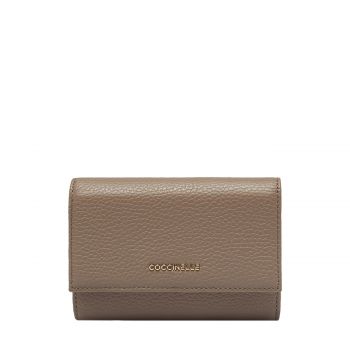 Metallic soft compact wallet