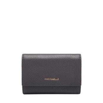 Metallic soft compact wallet