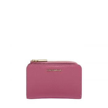 Metallic soft zip wallet m