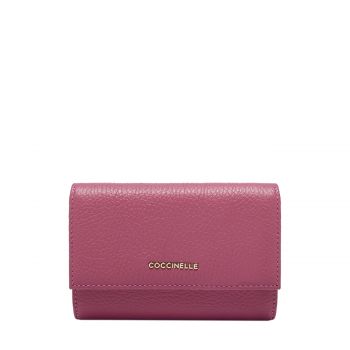 Mettalic soft compact wallet