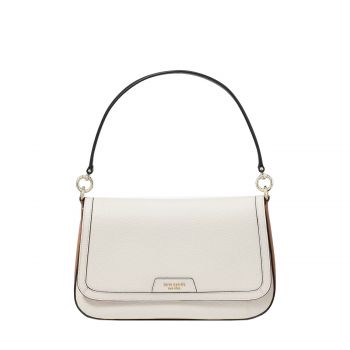 Hudson colorblocked flap shoulder bag