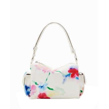 M watercolour floral bag