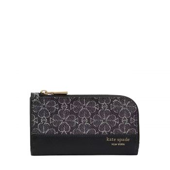 Spade flower small slim bifold wallet