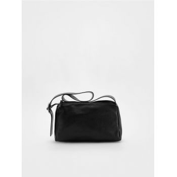 Reserved - LADIES` HANDBAG - negru