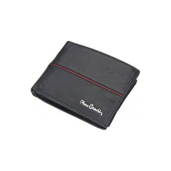 Portofel barbati - Piele naturala - Protectie RFID - Negru