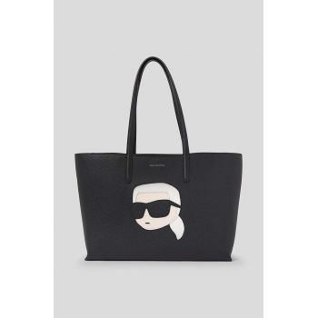 Karl Lagerfeld poseta de piele culoarea negru