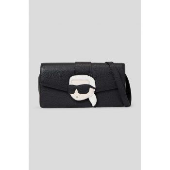 Karl Lagerfeld poseta de piele culoarea negru