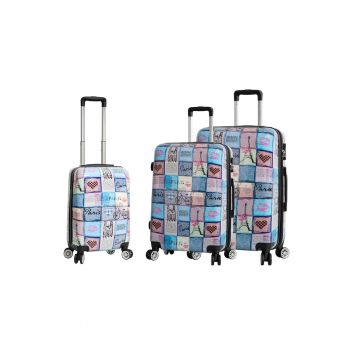 Set Trolere SW36820 - Policarbonat - 4 Roti Duble - 3 Piese