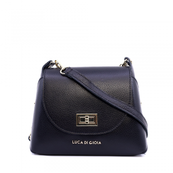 Poșetă crossbody femei Luca di Gioia neagră din piele 144POSP3385N