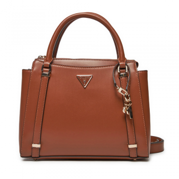 Poșetă tote femei Guess cognac cu logo metalic 918POSSHWVG9493060CO