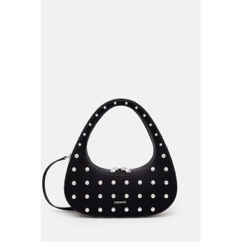 Coperni poseta Studded Crossbody Baguette Swipe Bag culoarea negru, COPBA60STF9003