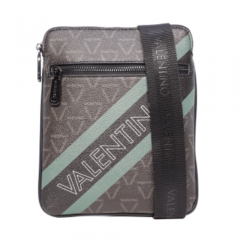 Geantă crossbody bărbați Valentino neagră cu logo imprimat 1986BGEA7BV05N