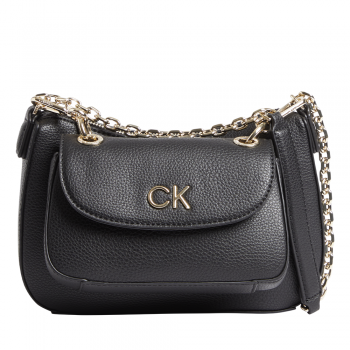 Poșetă crossbody 2 în 1 Calvin Klein neagră din material reciclat 3105POSS0183N