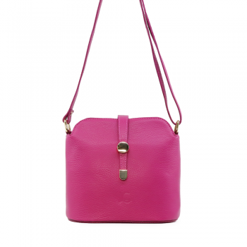 Poșetă crossbody femei Luca di Gioia fuchsia din piele 144posp1079fu