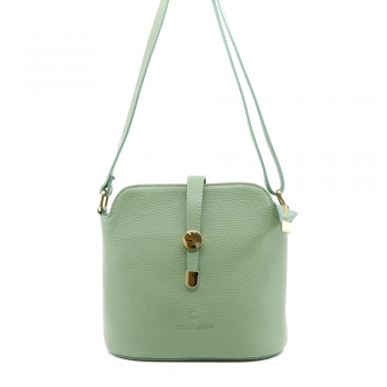 Poșetă crossbody femei Luca di Gioia verde din piele 144posp1079v