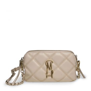 Poșetă crossbody femei Steve Madden Marvis bej matlasată 1668possbmarvisbe