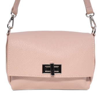 Poșetă crossbody Luca di Gioia nude din piele 245posp23105nu