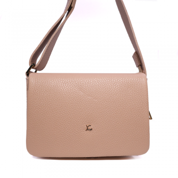 Poșetă crossbody Luca di Gioia nude din piele 245POSP24083NU