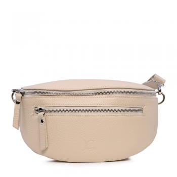 Poșetă crossbody tip borsetă Luca di Gioia bej din piele 394POSP7174BE