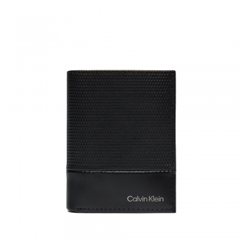 Portmoneu bărbați Calvin Klein negru cu logo frontal și RFID 3108BPU2422N