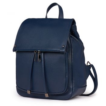 Rucsac piele naturala Jimmy bleumarin