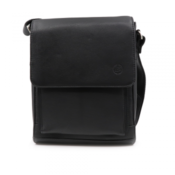 Geantă crossbody bărbați Benvenuti neagră din piele 263bgea5607n