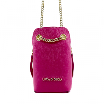 Poșetă crossbody femei Luca di Gioia fuchsia din piele 144posp3111fu