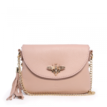 Poșetă crossbody Luca di Gioia nude din piele 245POSP23019NU