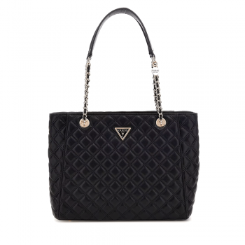 Poșetă tote femei Guess neagră cu brand logo 919POSSHWQG8748240N