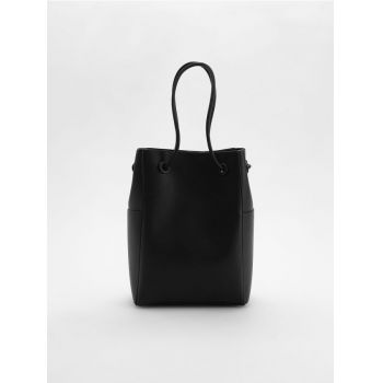 Reserved - LADIES` BAG - negru