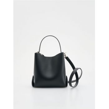 Reserved - LADIES` HANDBAG - negru