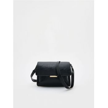 Reserved - LADIES` HANDBAG - negru