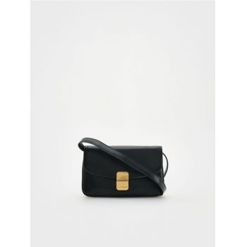 Reserved - LADIES` HANDBAG - negru