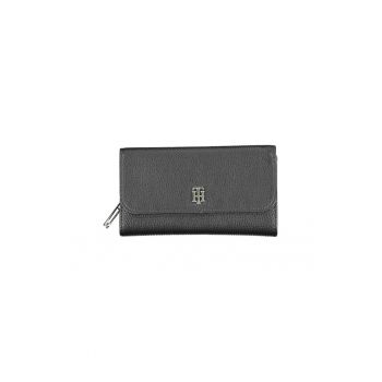 Portofel Mare de Dama Th Element Large Flap Wallet AW0AW13663 - Negru