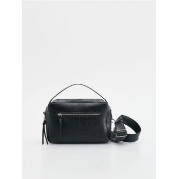 Reserved - LADIES` HANDBAG - negru