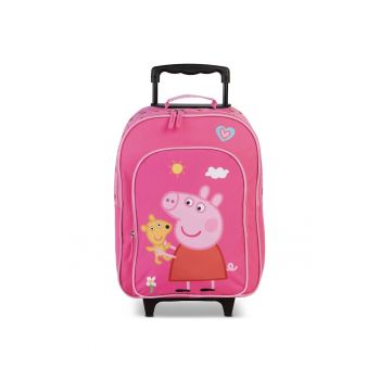 Troler pentru copii Peppa pig F20680 - poliester - 42 cm - roz