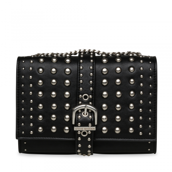 Poșetă crossbody femei Steve Madden neagră cu ținte metalice 1669POSSBZERON