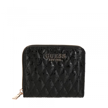 Portmoneu femei Guess negru cu logo frontal  919DPUSWGG9626137N