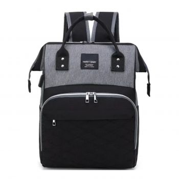 Rucsac multifunctional pentru mamici, Mavina GT3692, Negru/Gri Rucsac multifunctional pentru mamici, Mavina GT3692, Negru/Gri
