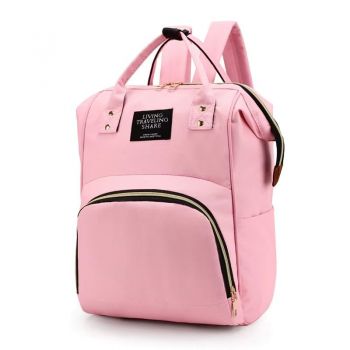 Rucsac multifunctional pentru mamici, Taisia GT3700, Roz Rucsac multifunctional pentru mamici, Taisia GT3700, Roz