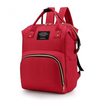 Rucsac multifunctional pentru mamici, Taisia GT3701, Rosu Rucsac multifunctional pentru mamici, Taisia GT3701, Rosu