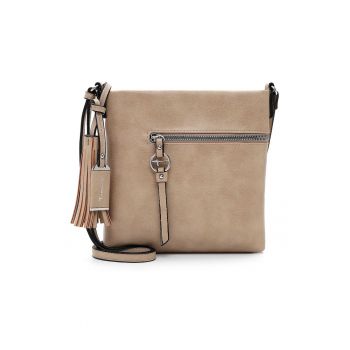 Geanta crossbody din piele ecologica cu accesoriu canaf Geanta crossbody din piele ecologica cu accesoriu canaf
